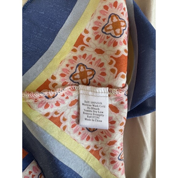 Johnny Was Womens S Beige 100% Silk Dulci Floral Boho Embroidered Tunic Dress - Picture 5 of 7